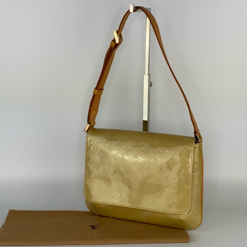 Auth LV Monogram Vernis Thompson St Shoulder Bag